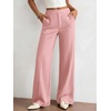 image:imageBTFBM Womens Dress Pants 2026 Fall Wide Leg High Waisted Palazzo Pants Business Casual Work Trousers Slacks PocketsPink