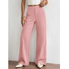 image:imageBTFBM Womens Dress Pants 2026 Fall Wide Leg High Waisted Palazzo Pants Business Casual Work Trousers Slacks PocketsPink