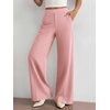 image:imageBTFBM Womens Dress Pants 2026 Fall Wide Leg High Waisted Palazzo Pants Business Casual Work Trousers Slacks PocketsPink