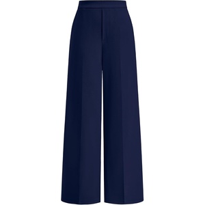 image:imageBTFBM Womens Dress Pants 2026 Fall Wide Leg High Waisted Palazzo Pants Business Casual Work Trousers Slacks PocketsNavy Blue