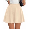 image:imageBTFBM Mini Skirts for Women Trendy Flared Basic Versatile Skorts Skater Tennis Fall Skirt with Shorts Underneath 2026Apricot
