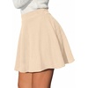 image:imageBTFBM Mini Skirts for Women Trendy Flared Basic Versatile Skorts Skater Tennis Fall Skirt with Shorts Underneath 2026Apricot