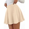 image:imageBTFBM Mini Skirts for Women Trendy Flared Basic Versatile Skorts Skater Tennis Fall Skirt with Shorts Underneath 2026Apricot