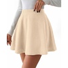 image:imageBTFBM Mini Skirts for Women Trendy Flared Basic Versatile Skorts Skater Tennis Fall Skirt with Shorts Underneath 2026Apricot