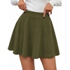 image:imageBTFBM Mini Skirts for Women Trendy Flared Basic Versatile Skorts Skater Tennis Fall Skirt with Shorts Underneath 2026Army Green