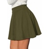 image:imageBTFBM Mini Skirts for Women Trendy Flared Basic Versatile Skorts Skater Tennis Fall Skirt with Shorts Underneath 2026Army Green