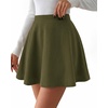 image:imageBTFBM Mini Skirts for Women Trendy Flared Basic Versatile Skorts Skater Tennis Fall Skirt with Shorts Underneath 2026Army Green