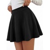 image:imageBTFBM Mini Skirts for Women Trendy Flared Basic Versatile Skorts Skater Tennis Fall Skirt with Shorts Underneath 2026Black