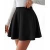 image:imageBTFBM Mini Skirts for Women Trendy Flared Basic Versatile Skorts Skater Tennis Fall Skirt with Shorts Underneath 2026Black