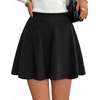 image:imageBTFBM Mini Skirts for Women Trendy Flared Basic Versatile Skorts Skater Tennis Fall Skirt with Shorts Underneath 2026Black