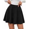 image:imageBTFBM Mini Skirts for Women Trendy Flared Basic Versatile Skorts Skater Tennis Fall Skirt with Shorts Underneath 2026Black