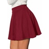 image:imageBTFBM Mini Skirts for Women Trendy Flared Basic Versatile Skorts Skater Tennis Fall Skirt with Shorts Underneath 2026Burgundy