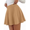 image:imageBTFBM Mini Skirts for Women Trendy Flared Basic Versatile Skorts Skater Tennis Fall Skirt with Shorts Underneath 2026Khaki