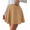 image:imageBTFBM Mini Skirts for Women Trendy Flared Basic Versatile Skorts Skater Tennis Fall Skirt with Shorts Underneath 2026Khaki