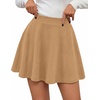 image:imageBTFBM Mini Skirts for Women Trendy Flared Basic Versatile Skorts Skater Tennis Fall Skirt with Shorts Underneath 2026Khaki