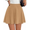 image:imageBTFBM Mini Skirts for Women Trendy Flared Basic Versatile Skorts Skater Tennis Fall Skirt with Shorts Underneath 2026Khaki