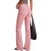 image:imageBTFBM Straight Leg Jeans for Women Stretchy Curve Appeal Pants  Front Seam Little Flare Bootcut Jean High Waisted Denim Pockets Travel Airport Outfits 2026 Trendy Fall Fashion ClothingPink
