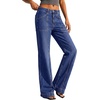 image:imageBTFBM Straight Leg Jeans for Women Stretchy Curve Appeal Pants  Front Seam Little Flare Bootcut Jean High Waisted Denim Pockets Travel Airport Outfits 2026 Trendy Fall Fashion ClothingDark Blue