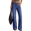 image:imageBTFBM Straight Leg Jeans for Women Stretchy Curve Appeal Pants  Front Seam Little Flare Bootcut Jean High Waisted Denim Pockets Travel Airport Outfits 2026 Trendy Fall Fashion ClothingDark Blue