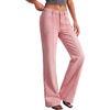 image:imageBTFBM Straight Leg Jeans for Women Stretchy Curve Appeal Pants  Front Seam Little Flare Bootcut Jean High Waisted Denim Pockets Travel Airport Outfits 2026 Trendy Fall Fashion ClothingPink
