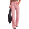 image:imageBTFBM Straight Leg Jeans for Women Stretchy Curve Appeal Pants  Front Seam Little Flare Bootcut Jean High Waisted Denim Pockets Travel Airport Outfits 2026 Trendy Fall Fashion ClothingPink