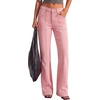 image:imageBTFBM Straight Leg Jeans for Women Stretchy Curve Appeal Pants  Front Seam Little Flare Bootcut Jean High Waisted Denim Pockets Travel Airport Outfits 2026 Trendy Fall Fashion ClothingPink
