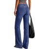 image:imageBTFBM Straight Leg Jeans for Women Stretchy Curve Appeal Pants  Front Seam Little Flare Bootcut Jean High Waisted Denim Pockets Travel Airport Outfits 2026 Trendy Fall Fashion ClothingDark Blue