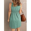 image:imageBTFBM Summer Dresses for Women 2026 Spring Clothes Sleeveless Crewneck Beach Vacation Outfits Mini Flowy Sun DressButtons Fruit Green