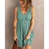 image:imageBTFBM Summer Dresses for Women 2026 Spring Clothes Sleeveless Crewneck Beach Vacation Outfits Mini Flowy Sun DressButtons Fruit Green