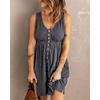 image:imageBTFBM Summer Dresses for Women 2026 Spring Clothes Sleeveless Crewneck Beach Vacation Outfits Mini Flowy Sun DressButtons Grey