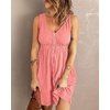 image:imageBTFBM Summer Dresses for Women 2026 Spring Clothes Sleeveless Crewneck Beach Vacation Outfits Mini Flowy Sun DressButtons Light Pink