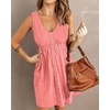 image:imageBTFBM Summer Dresses for Women 2026 Spring Clothes Sleeveless Crewneck Beach Vacation Outfits Mini Flowy Sun DressButtons Light Pink