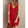 image:imageBTFBM Summer Dresses for Women 2026 Spring Clothes Sleeveless Crewneck Beach Vacation Outfits Mini Flowy Sun DressButtons Red