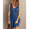 image:imageBTFBM Summer Dresses for Women 2026 Spring Clothes Sleeveless Crewneck Beach Vacation Outfits Mini Flowy Sun DressButtons Royal Blue