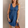 image:imageBTFBM Summer Dresses for Women 2026 Spring Clothes Sleeveless Crewneck Beach Vacation Outfits Mini Flowy Sun DressButtons Royal Blue