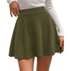 image:imageBTFBM Mini Skirts for Women Trendy Flared Basic Versatile Skorts Skater Tennis Fall Skirt with Shorts Underneath 2026Army Green