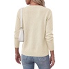 image:imageBTFBM Cardigan Sweaters for Women 2026 Fall Clothes Long Sleeve Button Down Open Front Soft Knit Lightweight SweaterBeige