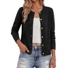 image:imageBTFBM Cardigan Sweaters for Women 2026 Fall Clothes Long Sleeve Button Down Open Front Soft Knit Lightweight SweaterBlack