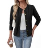 image:imageBTFBM Cardigan Sweaters for Women 2026 Fall Clothes Long Sleeve Button Down Open Front Soft Knit Lightweight SweaterBlack