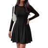 image:imageBTFBM Womens Mini Dress Sheer Mesh Long Sleeve Flowy A Line Casual Cocktail Party Going Out Dresses 2026 Fall FashionBlack