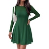 image:imageBTFBM Womens Mini Dress Sheer Mesh Long Sleeve Flowy A Line Casual Cocktail Party Going Out Dresses 2026 Fall FashionGreen