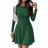 image:imageBTFBM Womens Mini Dress Sheer Mesh Long Sleeve Flowy A Line Casual Cocktail Party Going Out Dresses 2026 Fall FashionGreen
