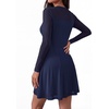 image:imageBTFBM Womens Mini Dress Sheer Mesh Long Sleeve Flowy A Line Casual Cocktail Party Going Out Dresses 2026 Fall FashionNavy Blue
