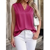 image:imageBTFBM Summer Tank Tops 2026 Satin Business Casual Outfits for Women Pleated Sleeveless Shirts Silk Spring Work BlousesRose Purple