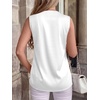 image:imageBTFBM Summer Tank Tops 2026 Satin Business Casual Outfits for Women Pleated Sleeveless Shirts Silk Spring Work BlousesWhite