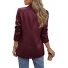 image:imageBTFBM Satin Long Sleeve Blazers for Women 2026  Work Office Suit Jackets with PocketsBusiness Casual OutfitsFall WinterBurgundy