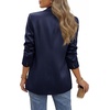 image:imageBTFBM Satin Long Sleeve Blazers for Women 2026  Work Office Suit Jackets with PocketsBusiness Casual OutfitsFall WinterNavy Blue