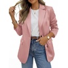image:imageBTFBM Satin Long Sleeve Blazers for Women 2026  Work Office Suit Jackets with PocketsBusiness Casual OutfitsFall WinterPink