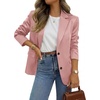 image:imageBTFBM Satin Long Sleeve Blazers for Women 2026  Work Office Suit Jackets with PocketsBusiness Casual OutfitsFall WinterPink