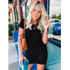image:imageBTFBM Womens Summer Dresses 2026 Casual Bodycon Mini Dress Short Sleeve Crew Neck Ruched Spring Beach Vacation OutfitsBlack